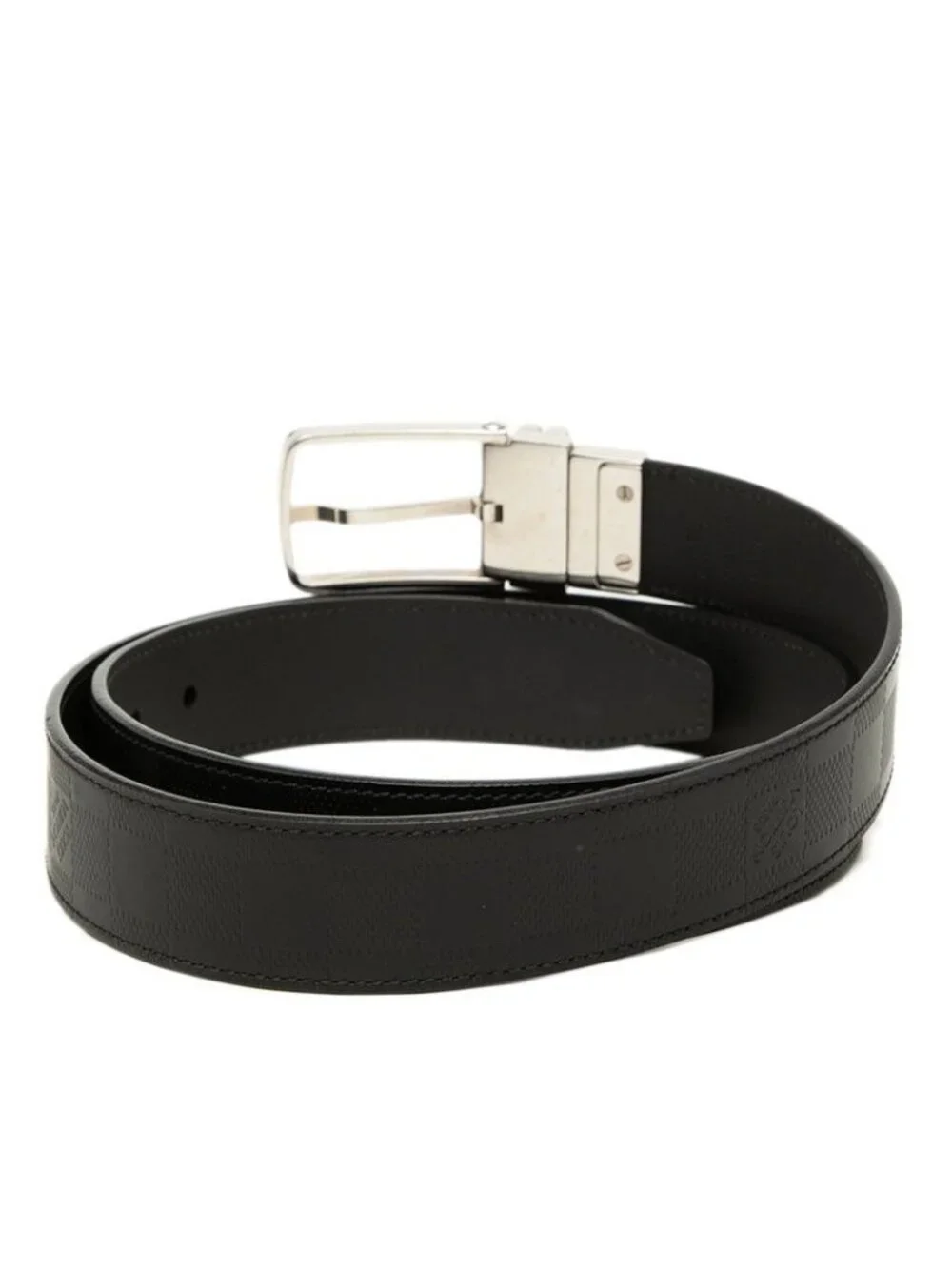 Louis Vuitton Damier Infini Boston Belt 100 40 Black Leather